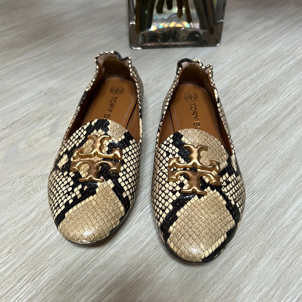 Tory Burch Snakeskin Eleanor Loafer